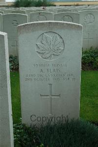 Canada Cemetery Tilloy Les Cambrai - Blais, Amedee